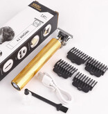 Stuff Certified® Retro T9 Haarschneider mit LCD-Bildschirm – Akku-Trimmer Elektrorasierer Gold Buddha