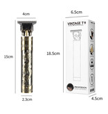 Stuff Certified® Retro T9 Hair Clipper with LCD Screen - Cordless Trimmer Electric Shaver Gold Buddha