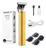 Stuff Certified® Retro T9 Hair Clipper - Cordless Trimmer Electric Shaver Gold