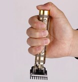 Stuff Certified® Cortapelos Retro T9 - Recortadora inalámbrica Afeitadora eléctrica Buda de bronce