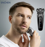 Encen Blackstone Rotary Shaver - Trimmer Cordless Shaving Machine Electric Hair Clipper Silver