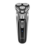 Encen Afeitadora rotativa Blackstone - Recortadora Máquina de afeitar inalámbrica Cortadora de cabello eléctrica Plata