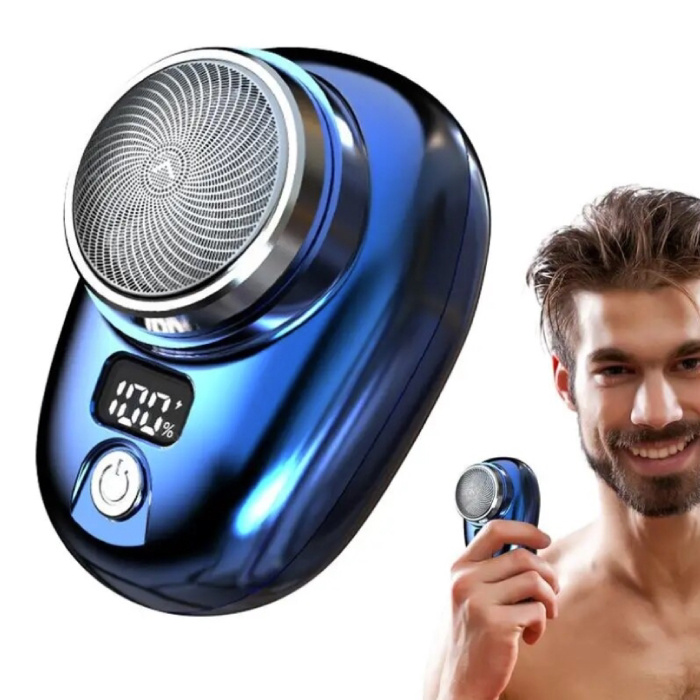 Stuff Certified® Mini afeitadora - Recortadora Máquina de afeitar inalámbrica Cortadora de cabello eléctrica - Azul