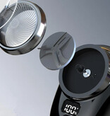 Stuff Certified® Mini afeitadora - Recortadora Máquina de afeitar inalámbrica Cortadora de cabello eléctrica Plata