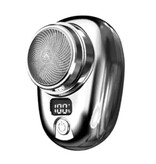 Stuff Certified® Mini afeitadora - Recortadora Máquina de afeitar inalámbrica Cortadora de cabello eléctrica Plata