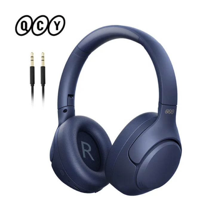 Auriculares inalámbricos H3 - Auriculares ANC Bluetooth 5.4 de alta resolución azul oscuro