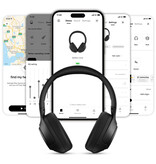 QCY H3 Draadloze Koptelefoon - ANC Bluetooth 5.4 Hi-Res Headset Lichtblauw