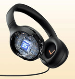 QCY Słuchawki bezprzewodowe H3 — zestaw słuchawkowy ANC Bluetooth 5.4 Hi-Res, czarny