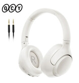 QCY Słuchawki bezprzewodowe H3 — zestaw słuchawkowy ANC Bluetooth 5.4 Hi-Res, biały