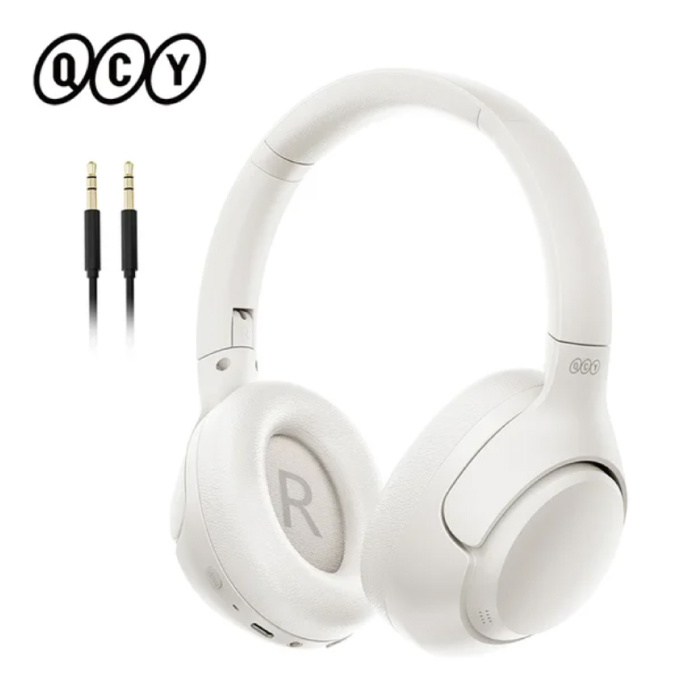 H3 Wireless Headphones - ANC Bluetooth 5.4 Hi-Res Headset White