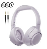 QCY Cuffie wireless H3 - Cuffie ad alta risoluzione Bluetooth 5.4 ANC viola