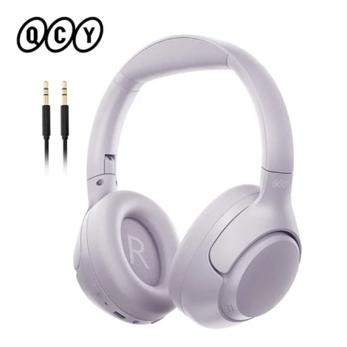 Słuchawki bezprzewodowe H3 — zestaw słuchawkowy ANC Bluetooth 5.4 Hi-Res w kolorze fioletowym