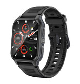 COLMI Smartwatch P73 - Cinturino in silicone - Orologio tracker di attività sportive militari da 1,9" nero