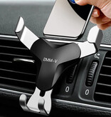 V-MMS Universele Telefoonhouder Auto met Luchtrooster Clip - Dashboard Smartphone Holder Zilver