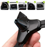 V-MMS Universele Telefoonhouder Auto met Luchtrooster Clip - Dashboard Smartphone Holder Zilver