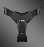 V-MMS Universal Phone Holder Car with Air Vent Clip - Dashboard Smartphone Holder Black