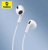 Baseus C17-Ohrhörer mit Mikrofon – USB-C-Kopfhörer mit Lautstärkeregelung – Weiß