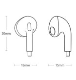 Baseus C17-Ohrhörer mit Mikrofon – USB-C-Kopfhörer mit Lautstärkeregelung – Weiß