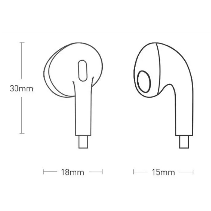Baseus Écouteurs C17 avec micro - Écouteurs USB-C avec gestion du volume - Blanc