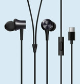 Xiaomi Piston 3 Earbuds - with Microphone and One Key Control - USB Type C Earphones Earphone Wired Black