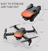 Stuff Certified® E88 Mini RC Drone con cámara 4K - Cuadricóptero WiFi con retorno automático de una tecla - Negro