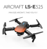 Stuff Certified® E88 Mini RC Drone con cámara 4K - Cuadricóptero WiFi con retorno automático de una tecla - Naranja