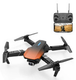 Stuff Certified® E88 Mini RC Drone con cámara 4K - Cuadricóptero WiFi con retorno automático de una tecla - Naranja