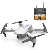 Stuff Certified® Dron E88 Mini RC z kamerą 4K – Quadcopter WiFi z automatycznym powrotem jednym klawiszem – biały