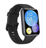 Huawei Montre intelligente Fit 2 - Bracelet en silicone - Écran AMOLED 1,74" - Montre de suivi sportif de fréquence cardiaque - Noir