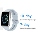 Huawei Smartwatch Fit 2 - Cinturino in silicone - Display AMOLED da 1,74" - Orologio sportivo con frequenza cardiaca - Nero