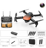 Stuff Certified® Dron E88 Mini RC z kamerą 4K – Quadcopter WiFi z automatycznym powrotem jednym klawiszem – pomarańczowy