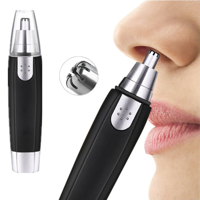 Mini Trimmer - Nose Eyebrow Ear Cordless Shaver Electric Shaver - Black