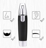 Sumifun Mini-Trimmer – Nase, Augenbrauen, Ohr, kabelloser Rasierer, Elektrorasierer – Schwarz