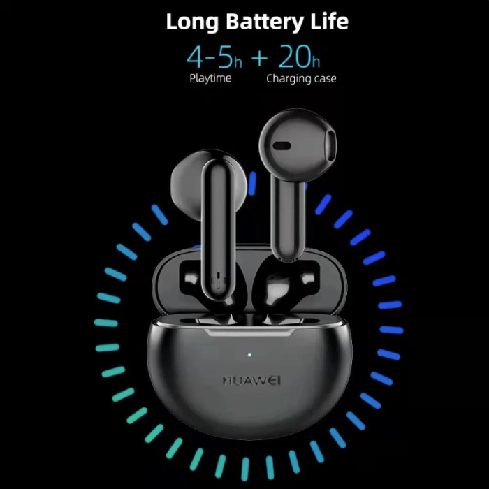 Huawei Écouteurs sans fil J56 Pro - Écouteurs à commande tactile Bluetooth 5.1 - Blanc