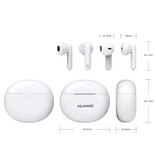 Huawei Auriculares inalámbricos J56 Pro - Auriculares con control táctil Auriculares Bluetooth 5.1 - Blanco