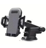 VIKEFON Sucker Universal Phone Holder Car with Dashboard Stand - Black