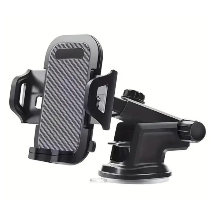 Sucker Universal Phone Holder Car with Dashboard Stand - Black