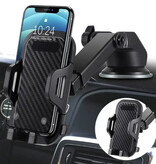 VIKEFON Sucker Universal-Handyhalterung fürs Auto mit Armaturenbrett-Ständer – Schwarz
