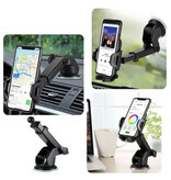 VIKEFON Sucker Universal Phone Holder Car with Dashboard Stand - Black