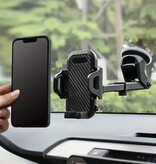 VIKEFON Sucker Universal Phone Holder Car with Dashboard Stand - Black