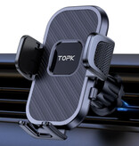 TOPK Sucker Universal Phone Holder Car with Dashboard Stand - Black - Copy