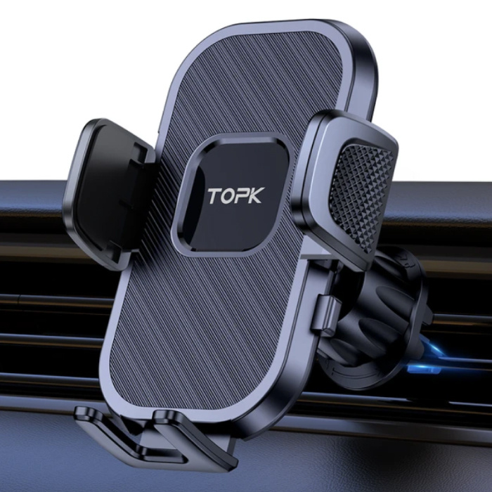 TOPK Sucker Universal-Handyhalterung fürs Auto mit Armaturenbrett-Ständer – Schwarz - Copy