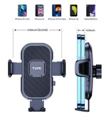 TOPK Sucker Universal Phone Holder Car with Dashboard Stand - Black - Copy