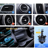 TOPK Soporte Universal Para Teléfono Para Coche Con Clip Para Ventilación De Aire - Negro