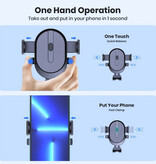 TOPK Universal Car Phone Holder with Air Vent Clip - Black