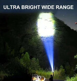 Stuff Certified® Linterna LED de alta potencia - Camping con luz fuerte recargable por USB - Negro
