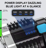 Stuff Certified® High Power LED Zaklamp - USB Oplaadbaar Sterk Licht Kamperen - Zwart