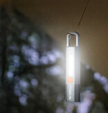 Xiaomi Smiling Shark Outdoor LED Zaklamp - USB Oplaadbaar Schijnwerper met Zijlichten Kamperen - Grijs