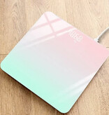 Stuff Certified® Digital Personal Scale - 180kg / 0.2kg - Body Weight Scale Body Digital - Pink-Green Gradient