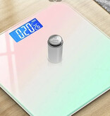 Stuff Certified® Báscula personal digital - 180 kg / 0,2 kg - Báscula de peso corporal Body Digital - Degradado rosa-verde